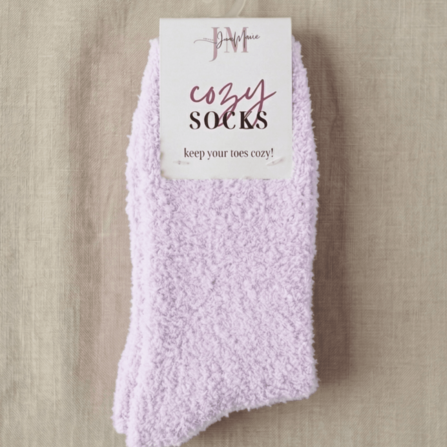 Cozy Cabin Lounge Socks – Marshmallow - Soft Fluffy Slouch Socks - Lounge By Jan Marie - Cloud Nine Pajamas