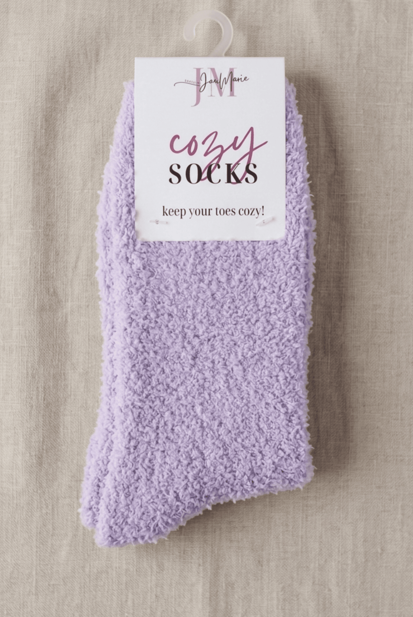Cozy Cabin Lounge Socks – Marshmallow - Soft Fluffy Slouch Socks - Lounge By Jan Marie - Cloud Nine Pajamas