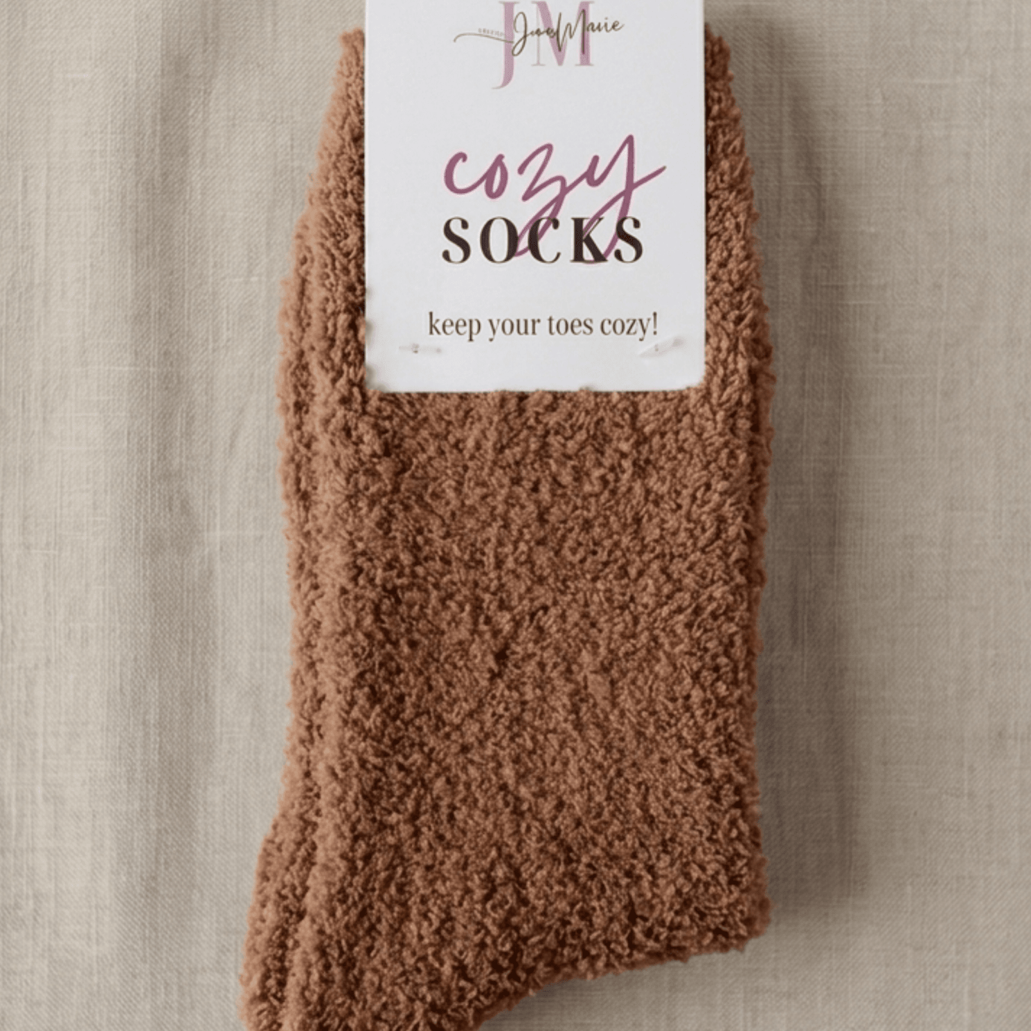 Cozy Cabin Lounge Socks – Marshmallow - Soft Fluffy Slouch Socks - Lounge By Jan Marie - Cloud Nine Pajamas