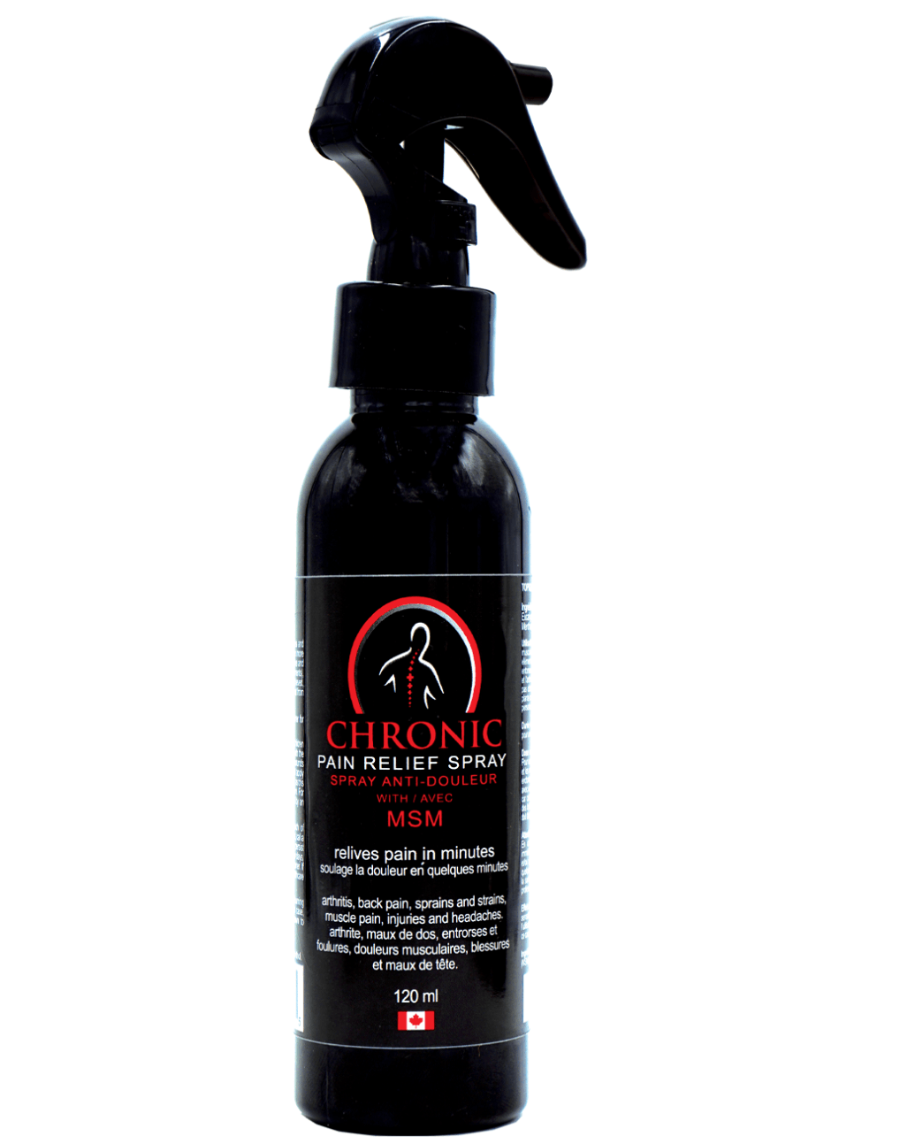 CPR MSM Pain Relief Spray 110ml bottle, made in Canada — Cloud Nine Pajamas Edmonton