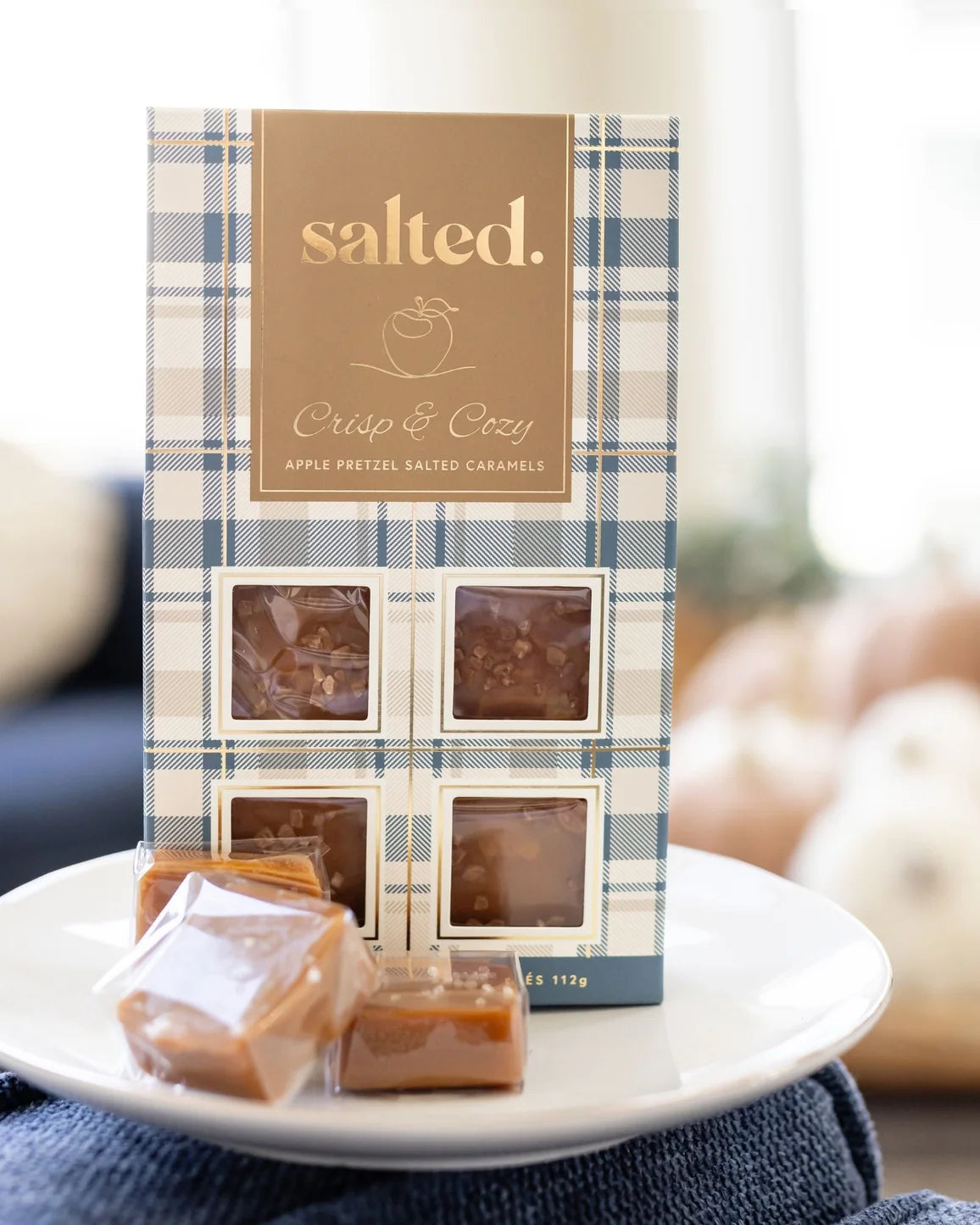 Salted Crisp and Cozy caramel detail close-up — Cloud Nine Pajamas