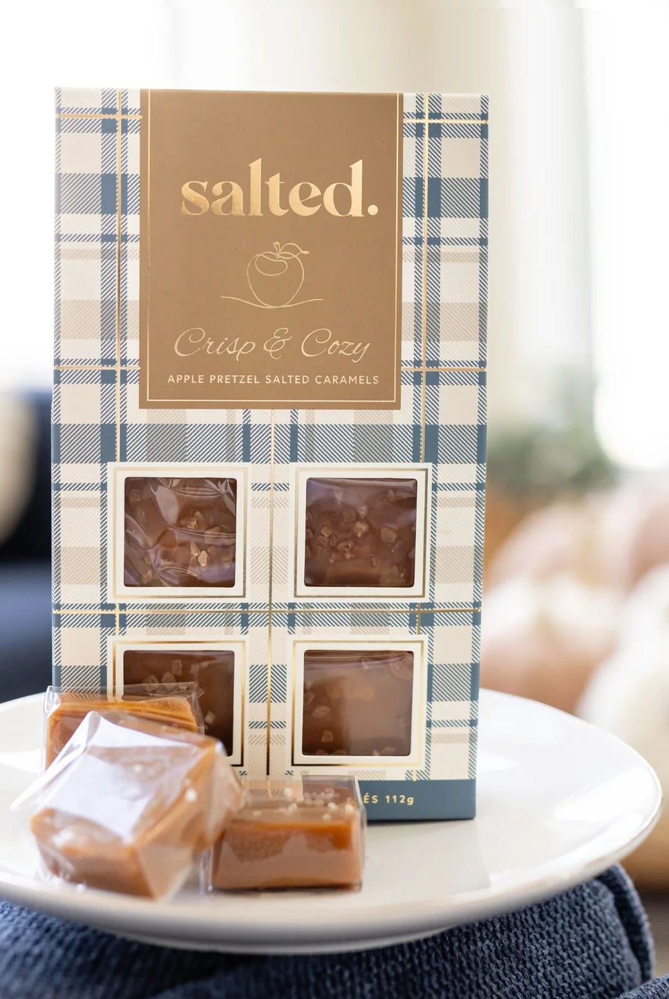 Salted Crisp and Cozy caramel detail close-up — Cloud Nine Pajamas