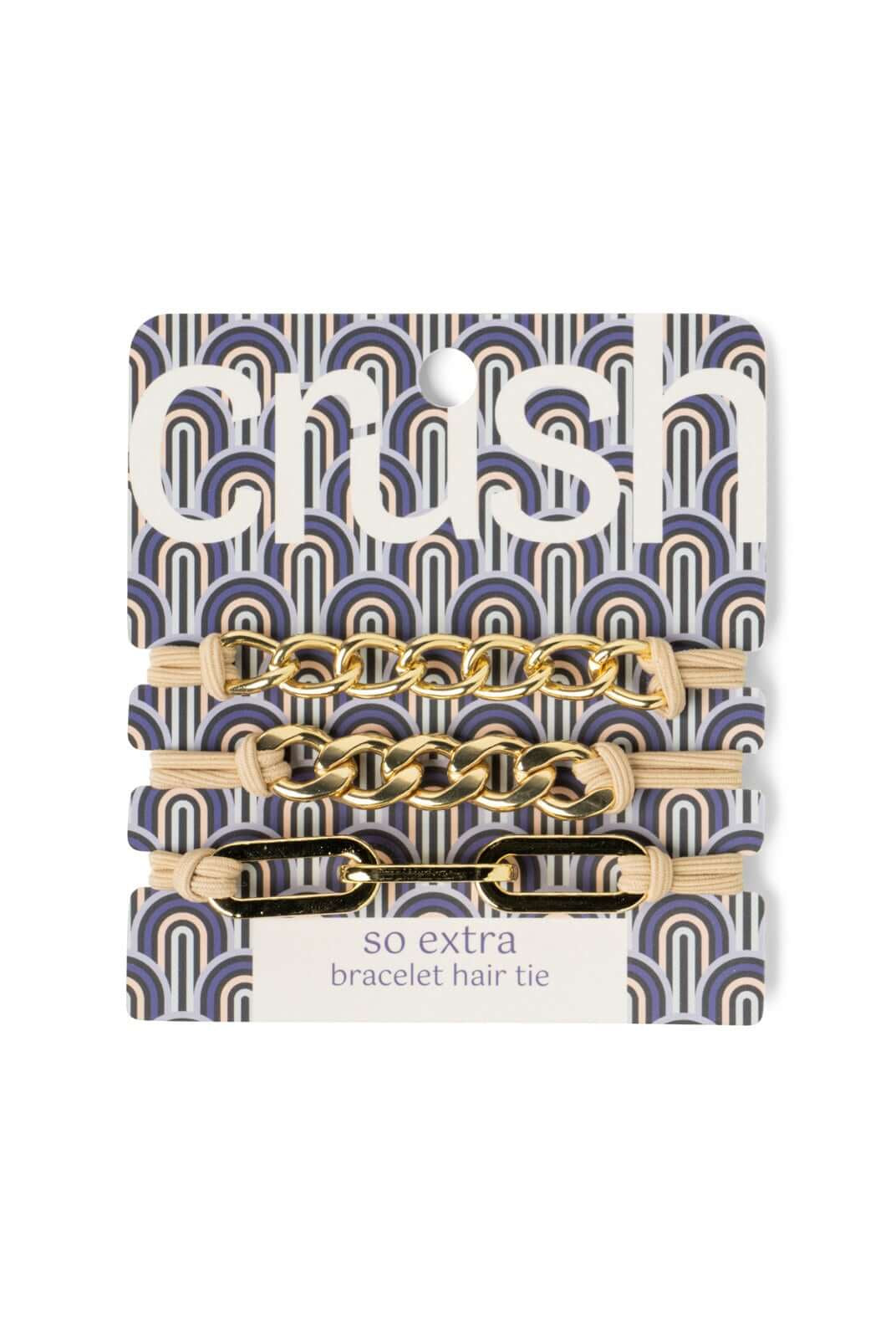 all-groups bracelet hair tie packaging close up