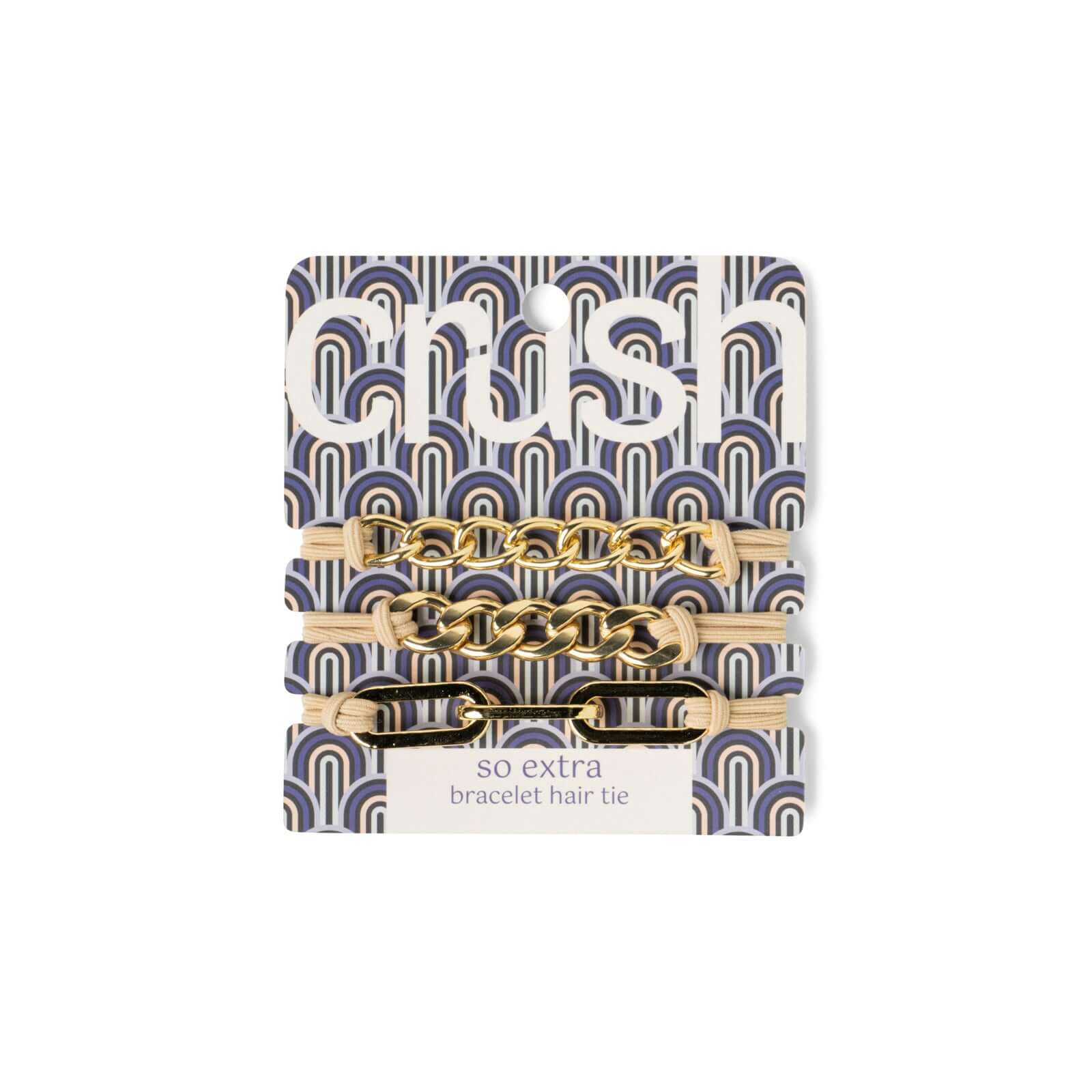 all-groups bracelet hair tie packaging close up