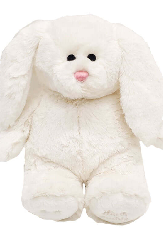Cuddle Bunny White Warm Up Animal | Warm Buddy with heating pack tummy