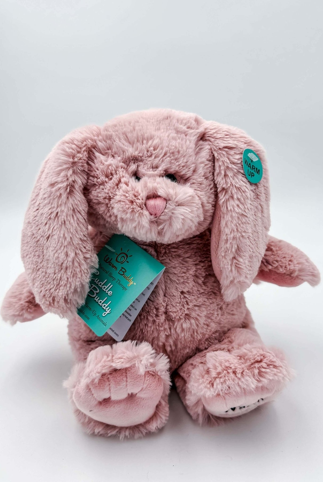 Cuddle Buddy Pink Bunny pink plush bunny from warm buddy with heating pack for moist therapy