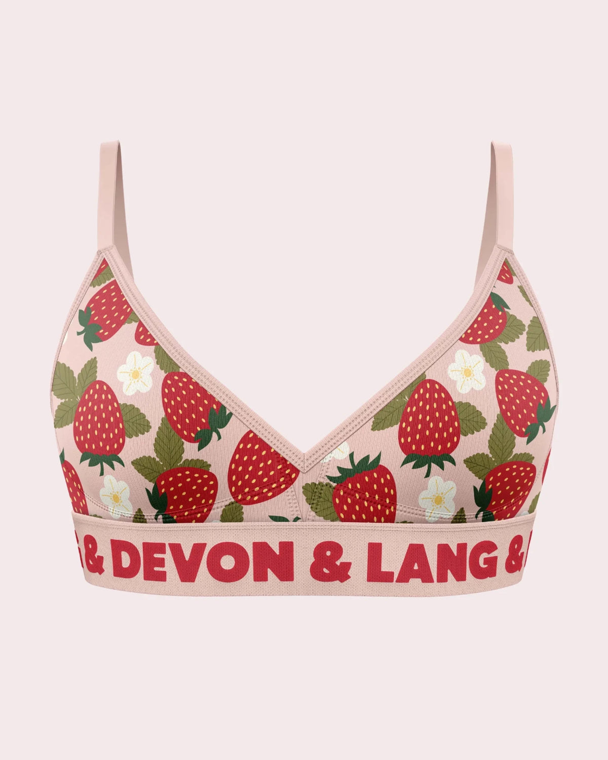 Devon + Lang Bria Printed Bralette | Wireless | Modal | Adjustable Straps -Devon + Lang- Cloud Nine Pajamas