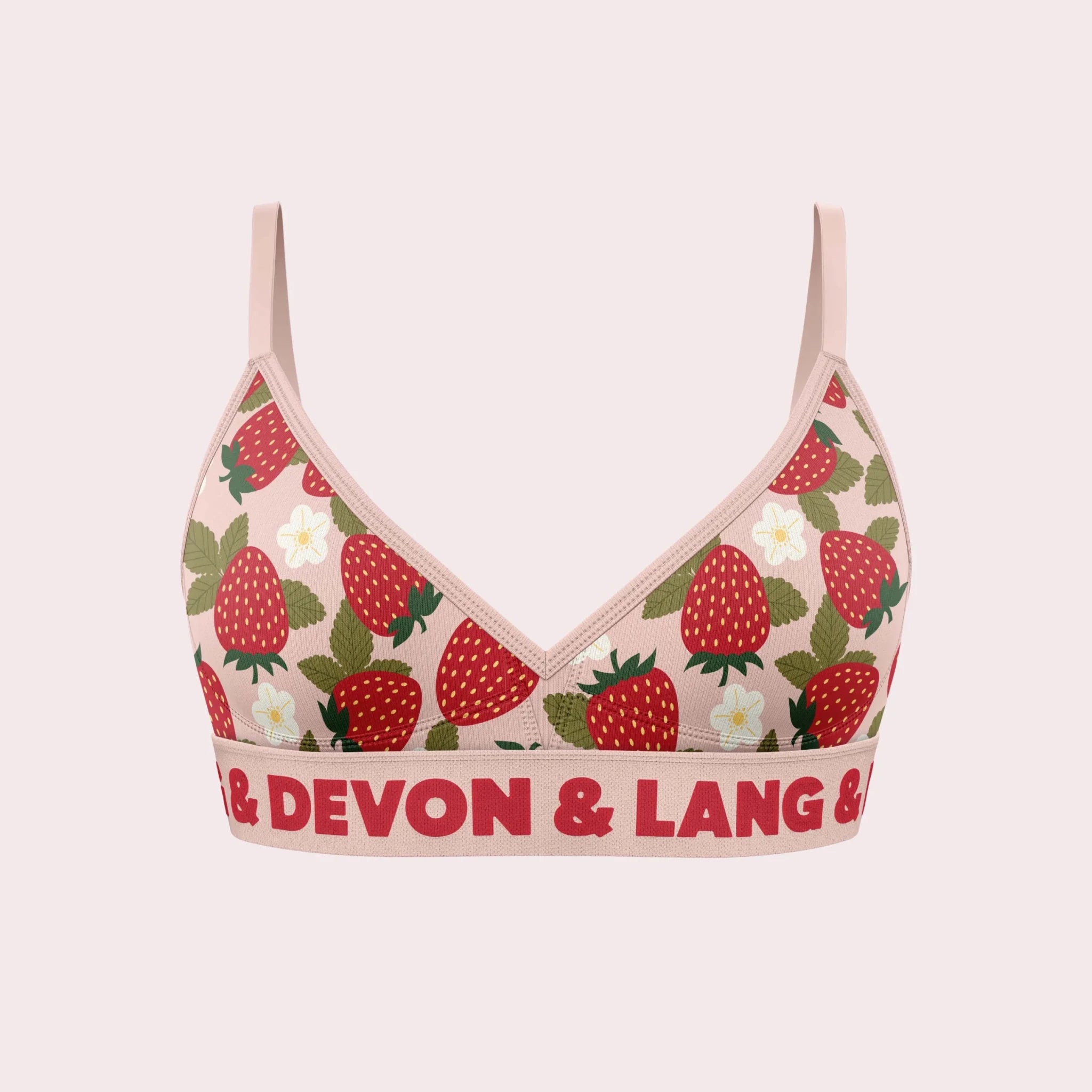 Devon + Lang Bria Printed Bralette | Wireless | Modal | Adjustable Straps -Devon + Lang- Cloud Nine Pajamas