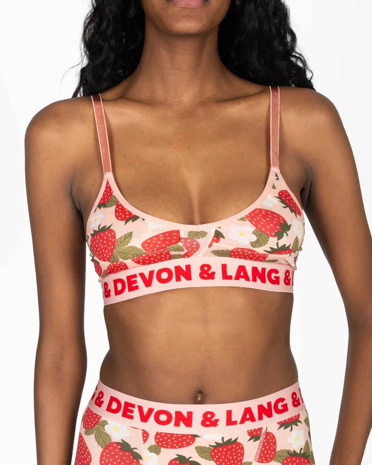 Devon + Lang Bria Printed Bralette | Wireless | Modal | Adjustable Straps -Devon + Lang- Cloud Nine Pajamas