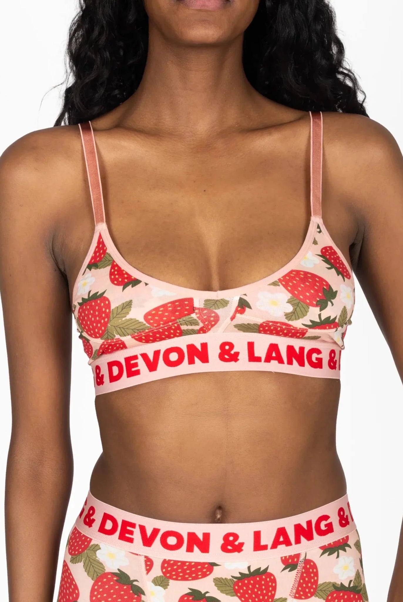 Devon + Lang Bria Printed Bralette | Wireless | Modal | Adjustable Straps -Devon + Lang- Cloud Nine Pajamas