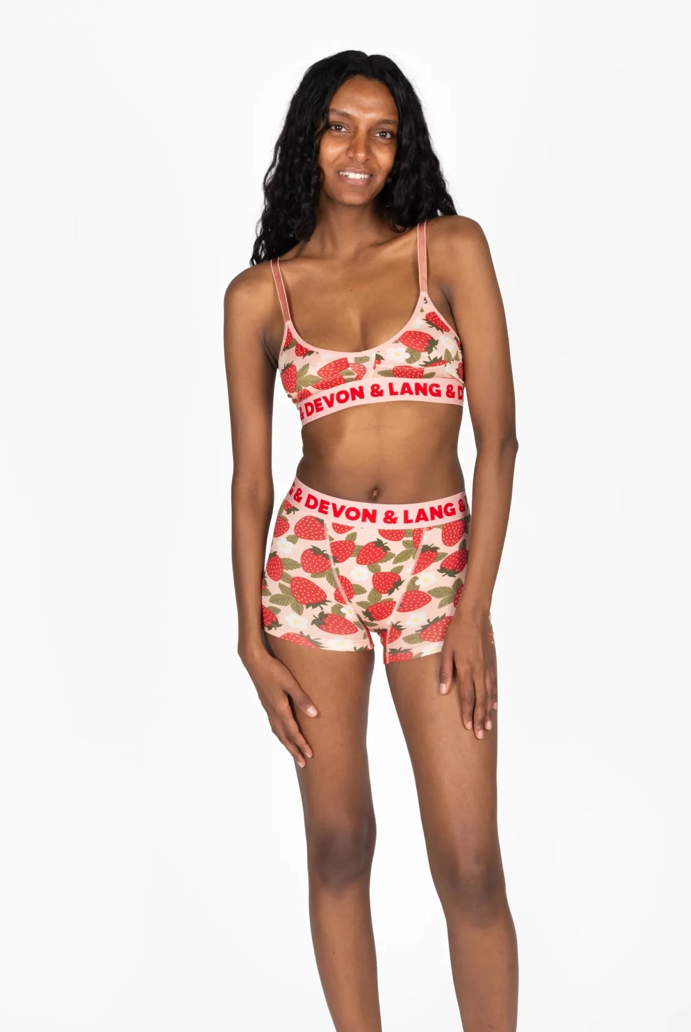 Devon + Lang Bria Printed Bralette | Wireless | Modal | Adjustable Straps -Devon + Lang- Cloud Nine Pajamas