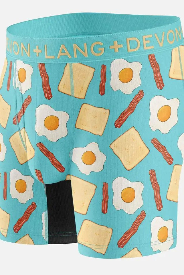 Devon + Lang Journey Boxer Brief breakfast print