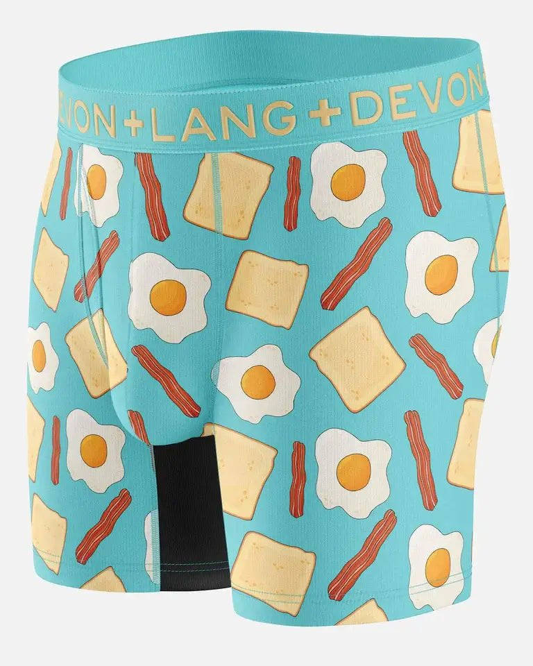 Devon + Lang Journey Boxer Brief breakfast print