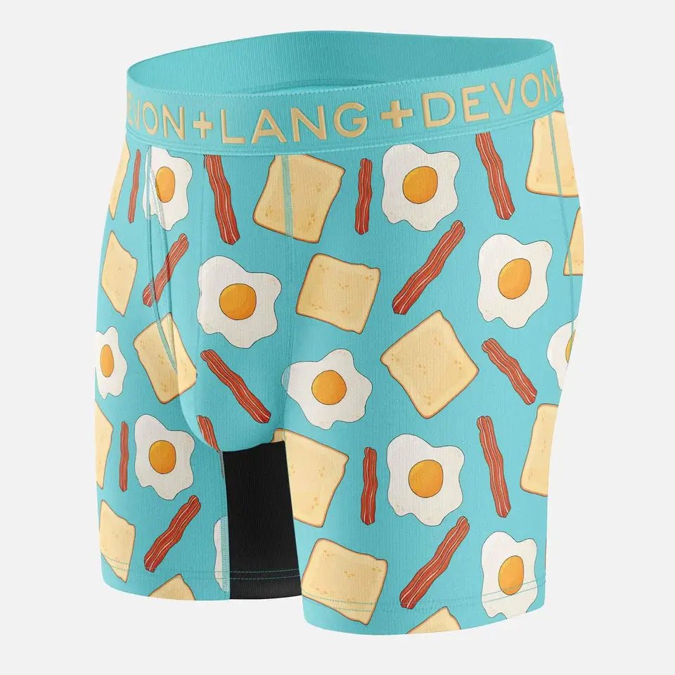 Devon + Lang Journey Boxer Brief breakfast print