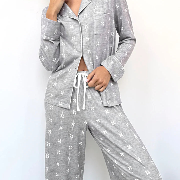 Ensemble de nuit Flora Pillowsoft | Pyjama boutonné doux et soyeux | Splendid