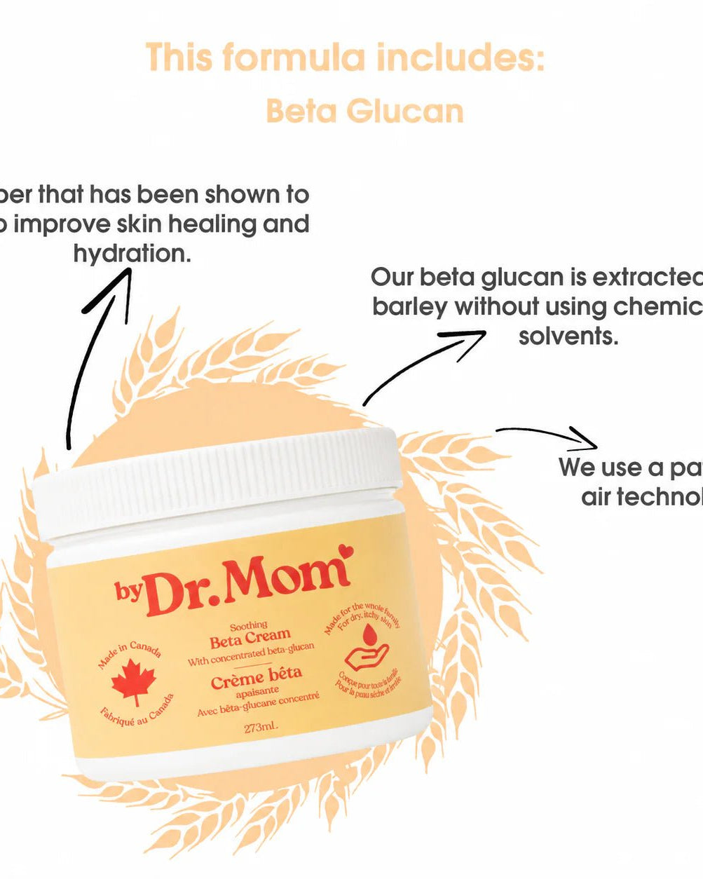 Dr Mom Soothing Beta-Glucan Cream 237 mL — Cloud Nine Pajamas Edmonton
