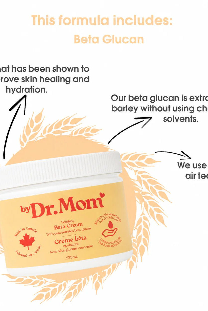 Dr Mom Soothing Beta-Glucan Cream | 237 mL -Dr Mom Skincare Corp- Cloud Nine Pajamas