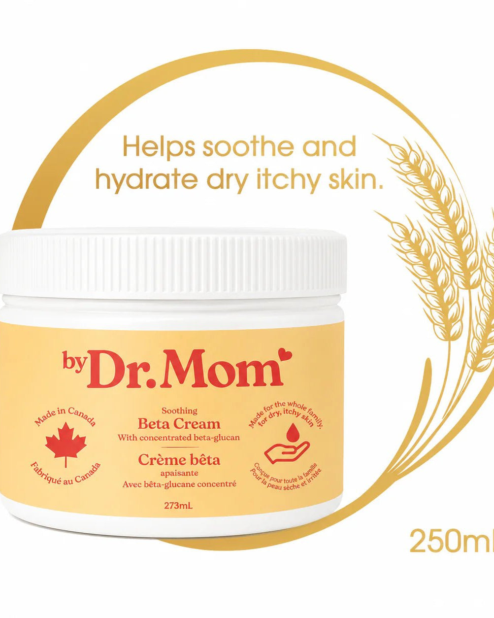 Dr Mom Soothing Beta-Glucan Cream 237 mL — Cloud Nine Pajamas Edmonton