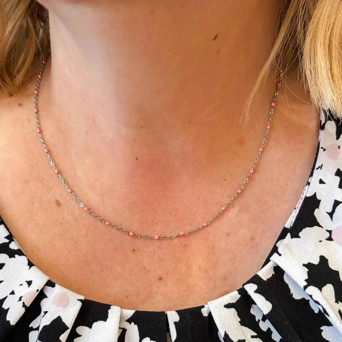Enamel Necklace