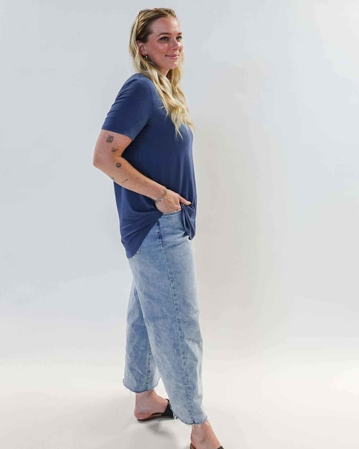 Georgia Rylan Women's Bamboo Moisture-Wicking Short Sleeve Tee in Core Colours