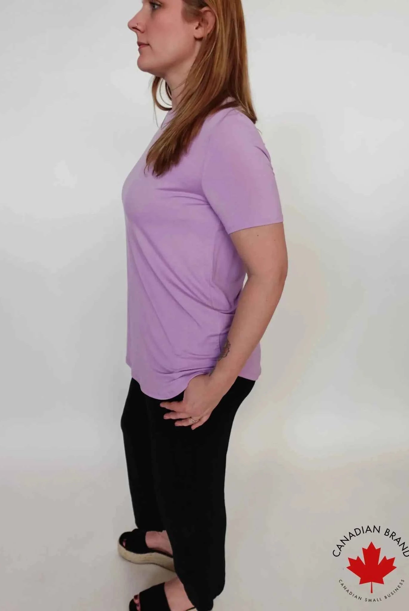Georgia Rylan Women's Bamboo Moisture-Wicking Short Sleeve Tee in Core Colours