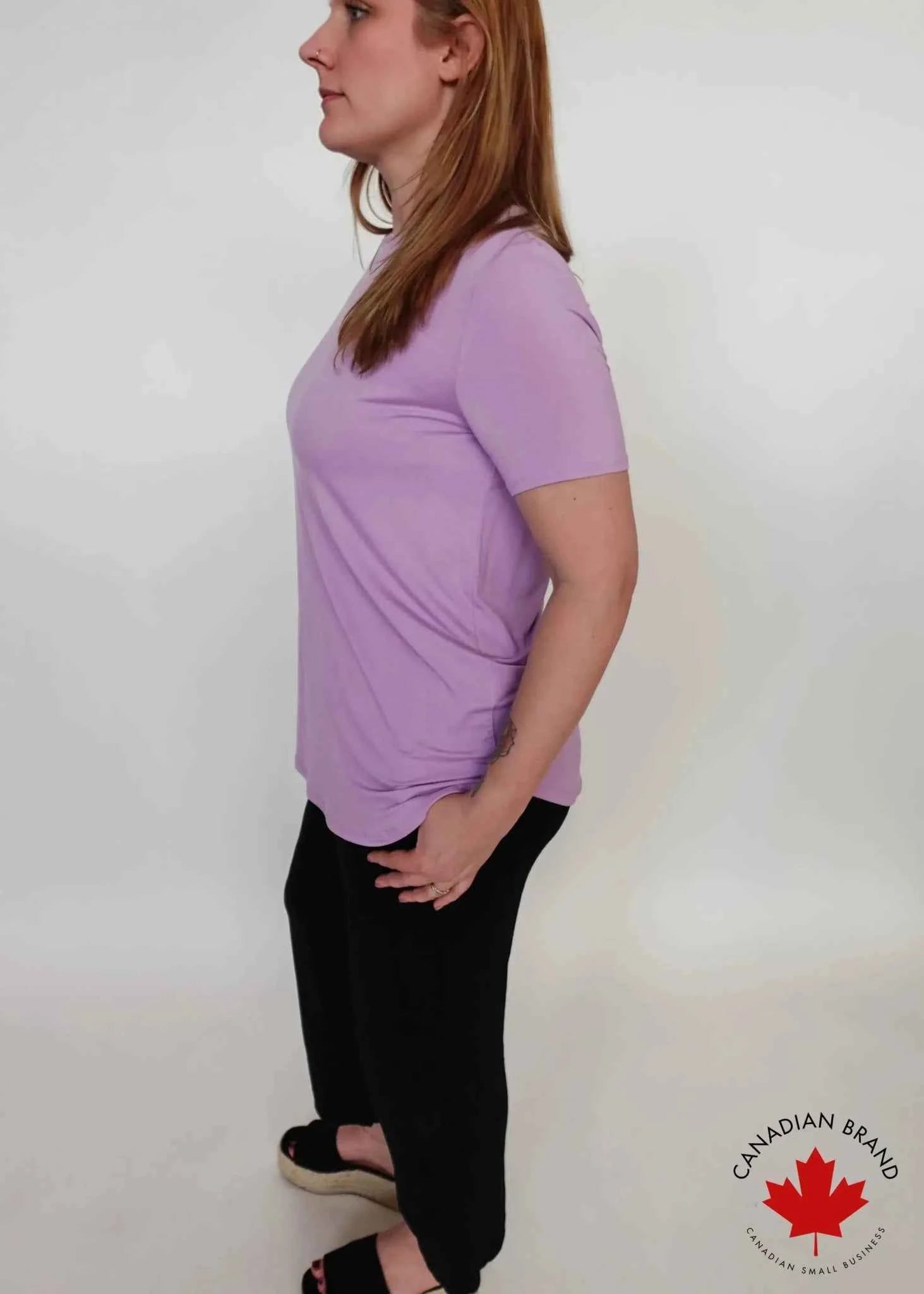 Georgia Rylan Women's Bamboo Moisture-Wicking Short Sleeve Tee in Core Colours