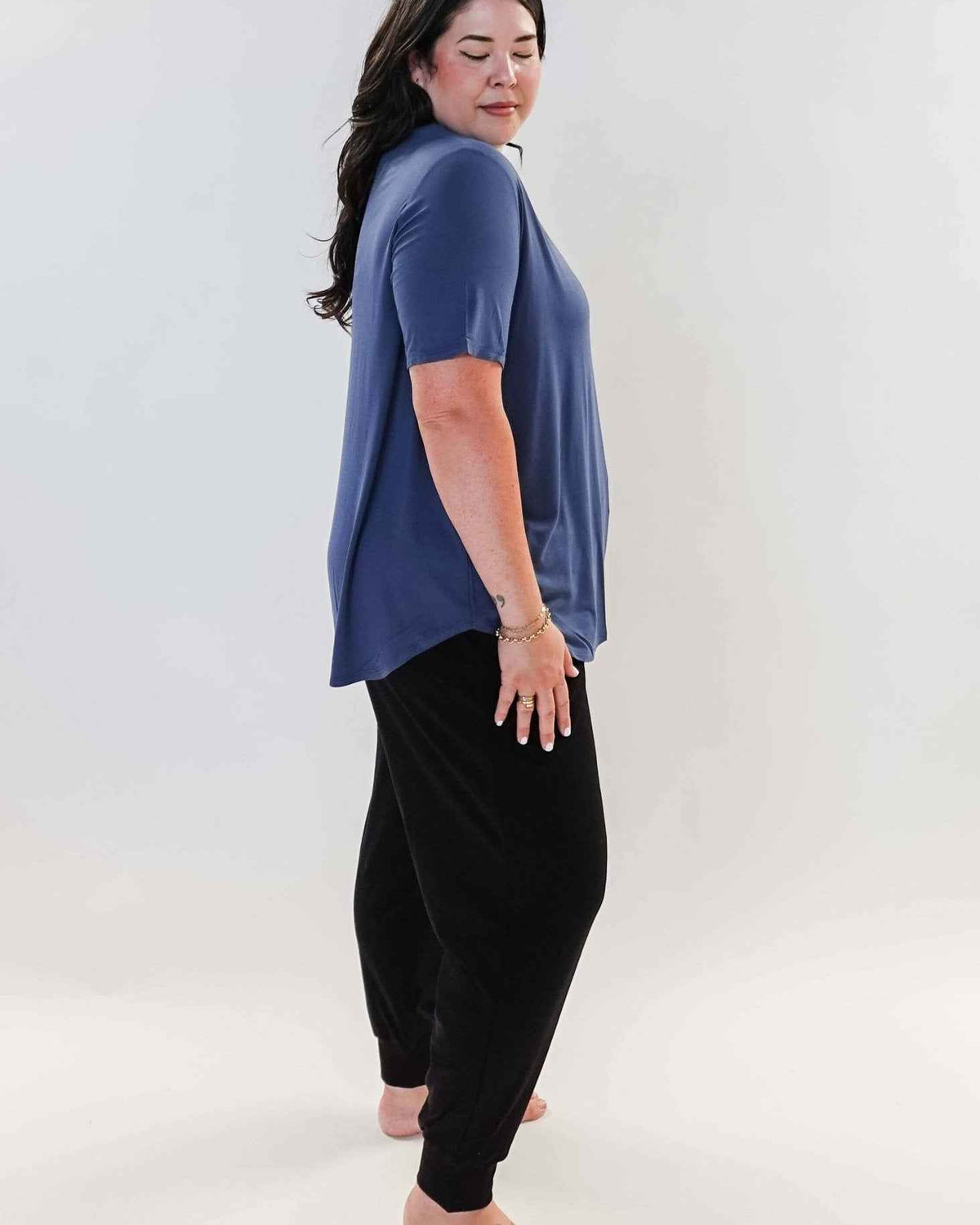 Georgia Rylan Women's Bamboo Moisture-Wicking Short Sleeve Tee in Core Colours