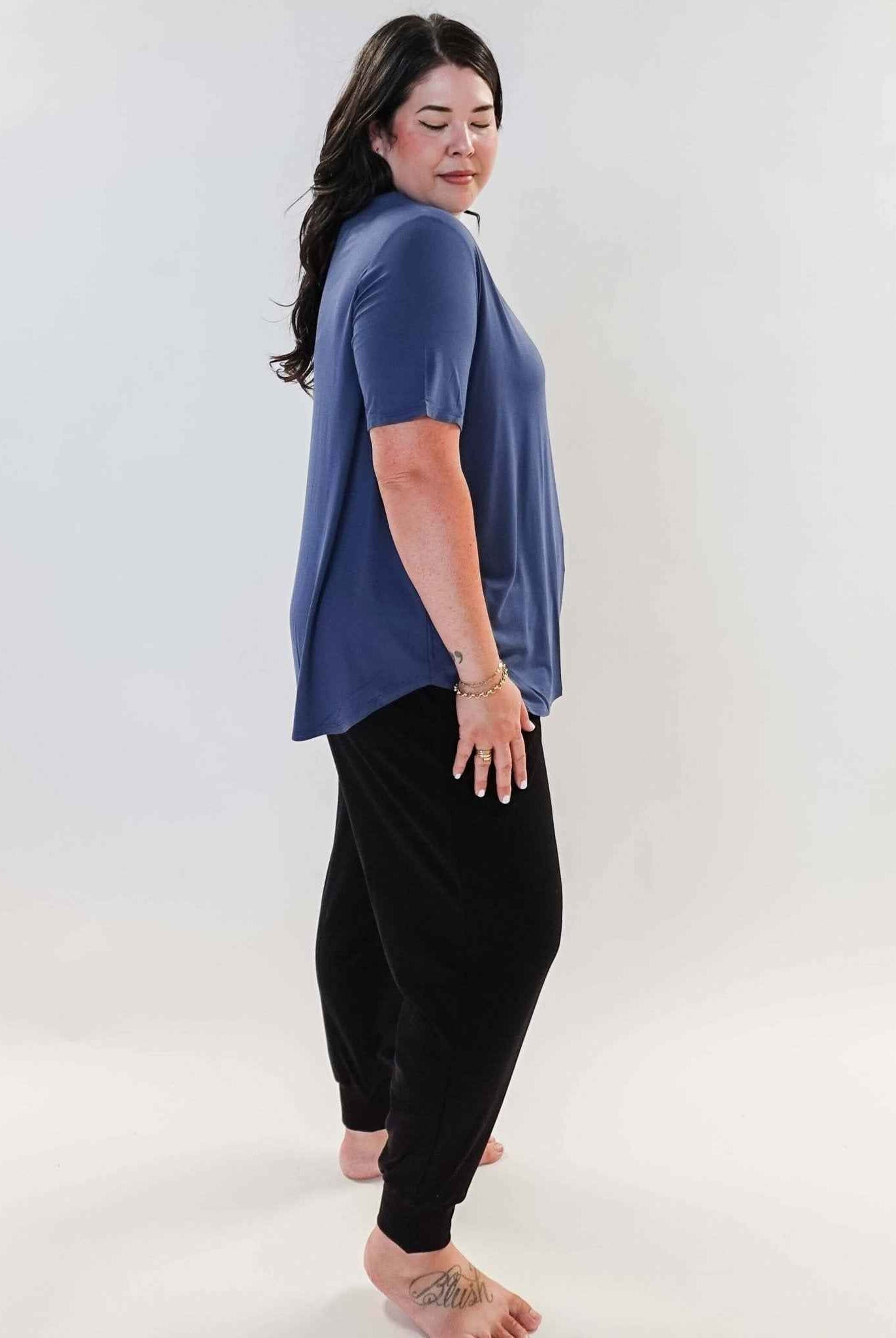 Georgia Rylan Women's Bamboo Moisture-Wicking Short Sleeve Tee in Core Colours