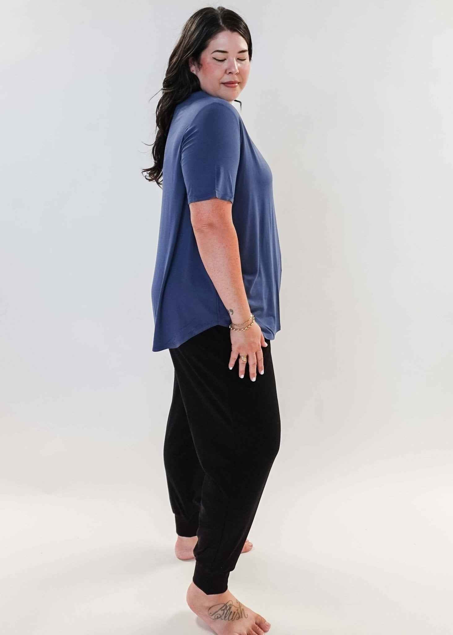 Georgia Rylan Women's Bamboo Moisture-Wicking Short Sleeve Tee in Core Colours