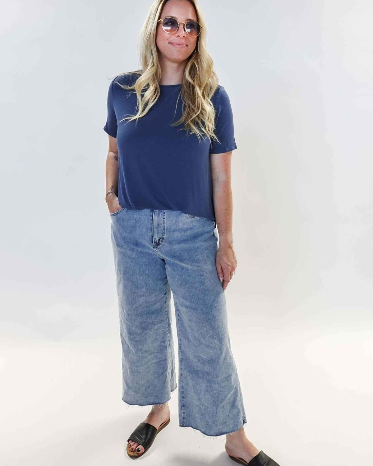 Georgia Rylan Women's Bamboo Moisture-Wicking Short Sleeve Tee in Core Colours