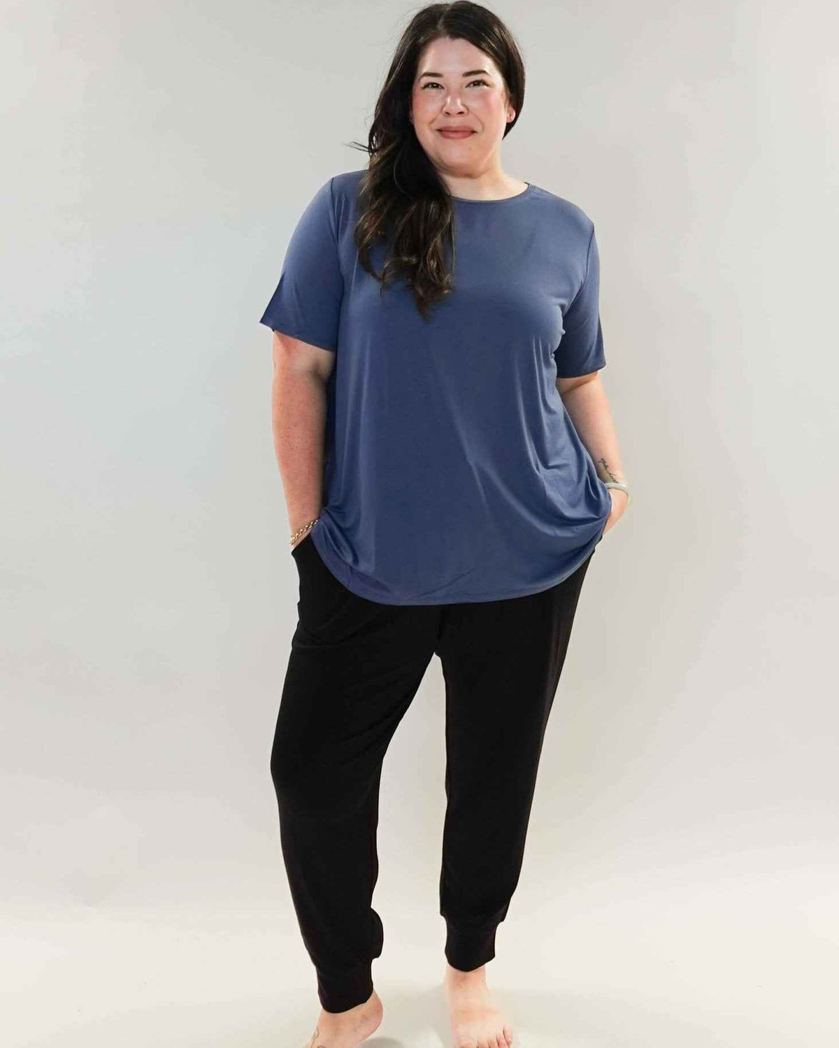 Georgia Rylan Women's Bamboo Moisture-Wicking Short Sleeve Tee in Core Colours