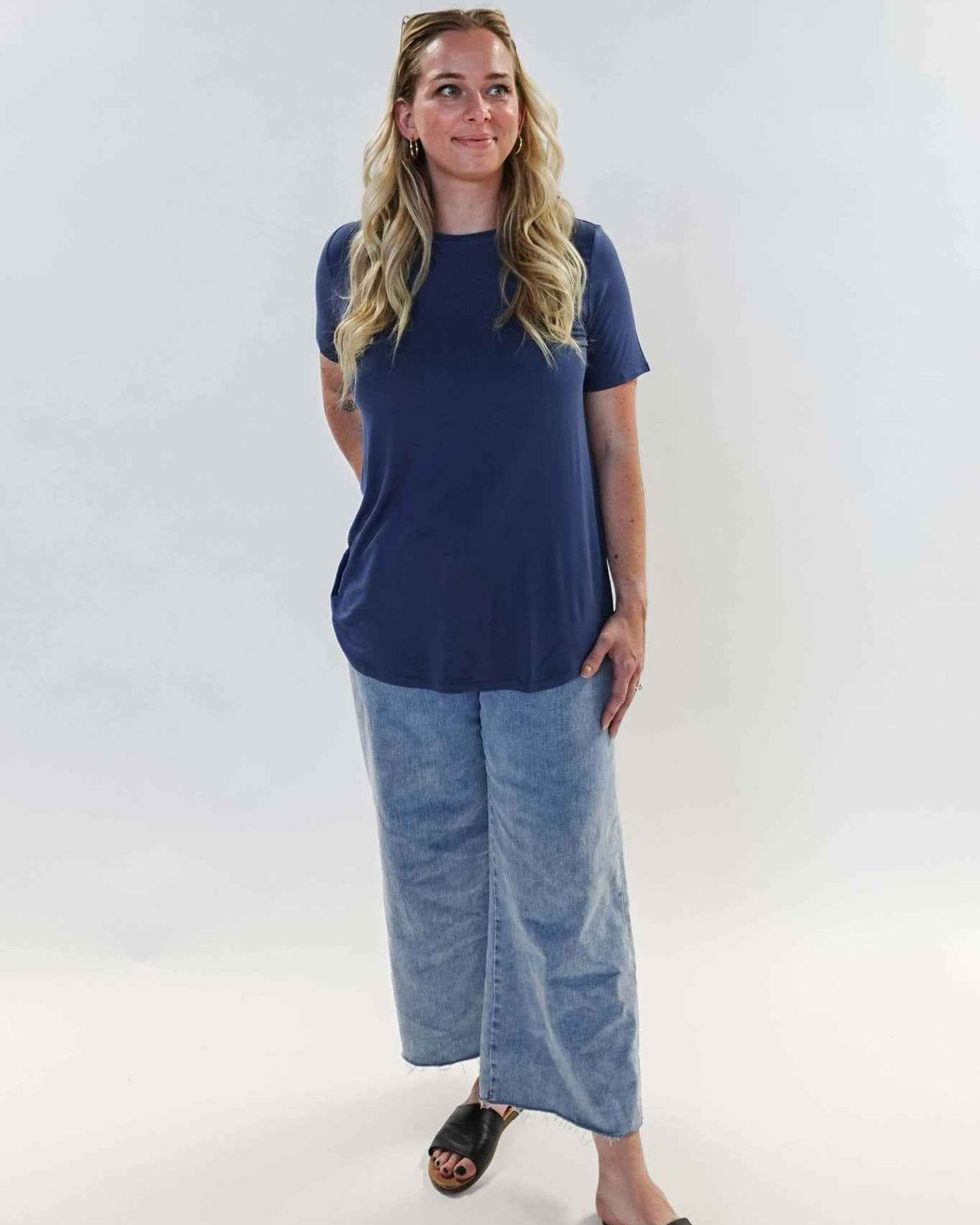 Georgia Rylan Women's Bamboo Moisture-Wicking Short Sleeve Tee in Core Colours