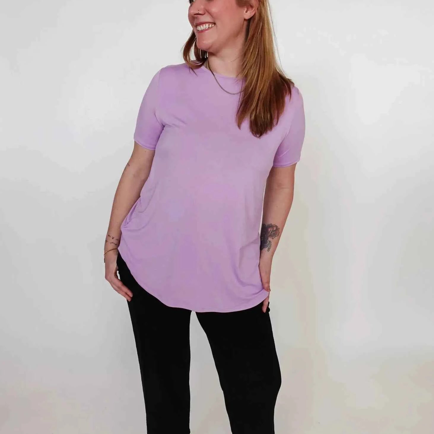 Georgia Rylan Women's Bamboo Moisture-Wicking Short Sleeve Tee in Core Colours