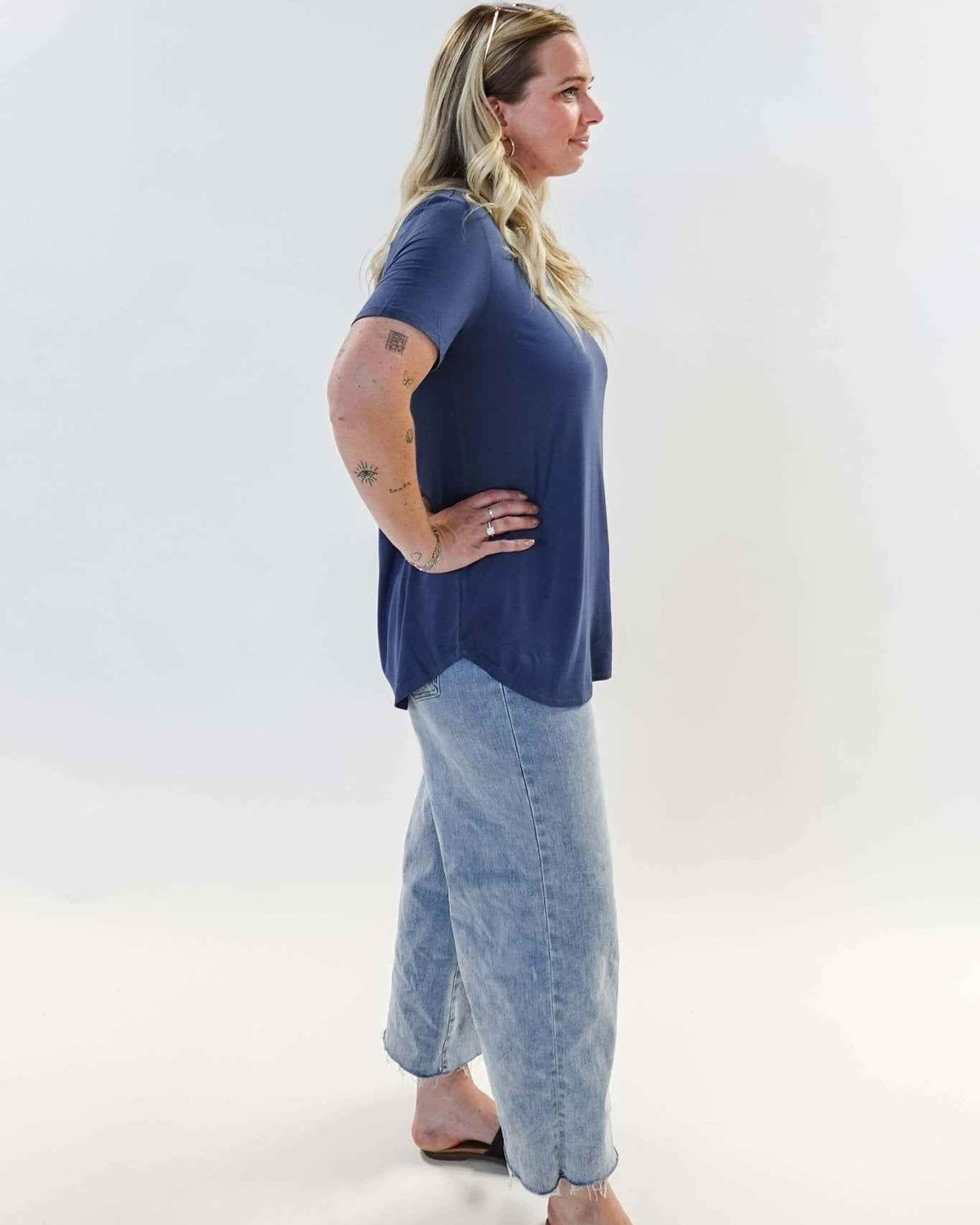 Georgia Rylan Women's Bamboo Moisture-Wicking Short Sleeve Tee in Core Colours