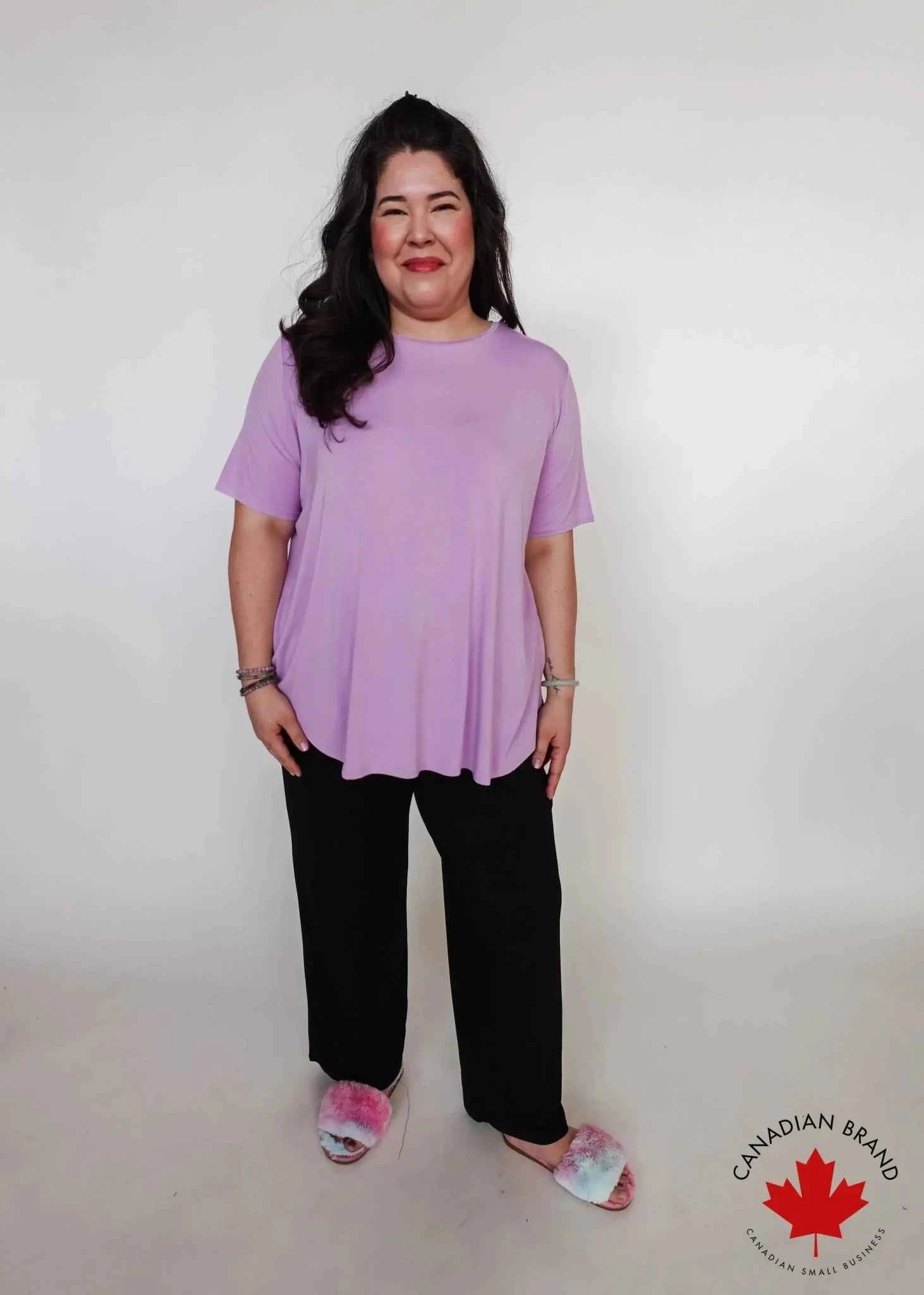 Georgia Rylan Women's Bamboo Moisture-Wicking Short Sleeve Tee in Core Colours