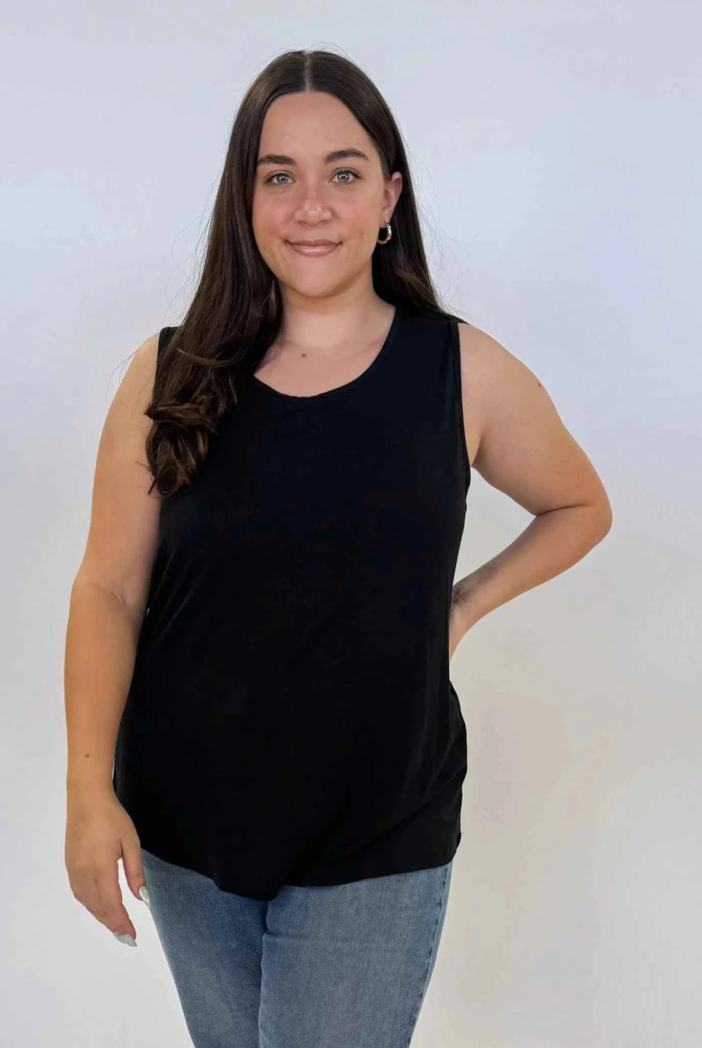 Georgia Rylan Women's Bamboo Wide Strap Tank Top in Core Colours