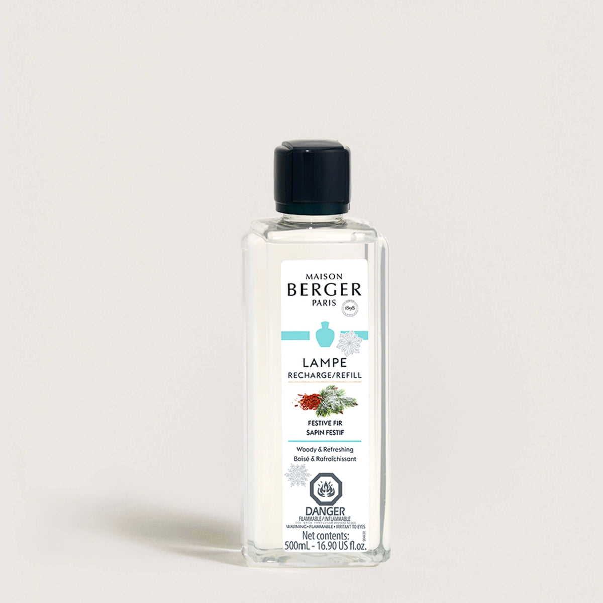 Maison Berger Paris Festive Fir Fragrance Refill 500ml bottle — Cloud Nine Pajamas Edmonton