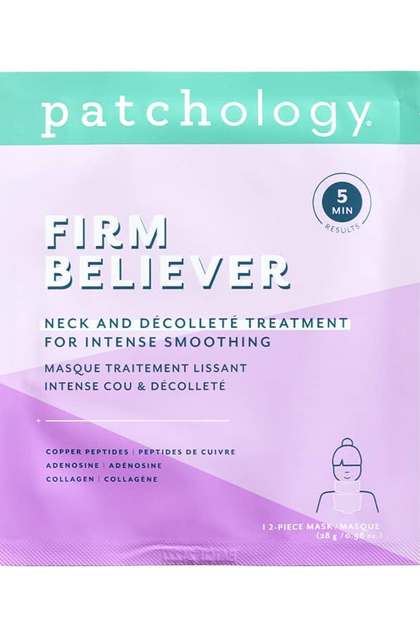 Patchology Firm Believer neck chest décolleté hydrogel mask treatment