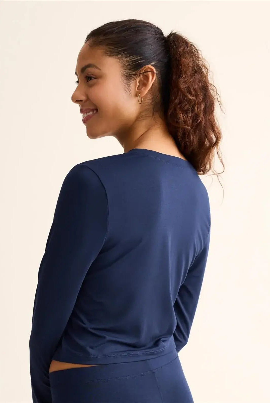 Fleur't TENCEL Modal Cropped Henley Top