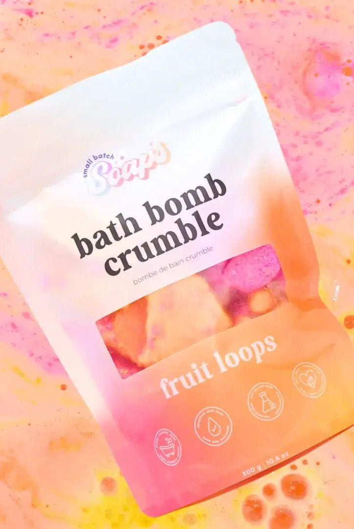 Fruit Loops Bath Bomb Crumble | Regular Small Batch Soaps