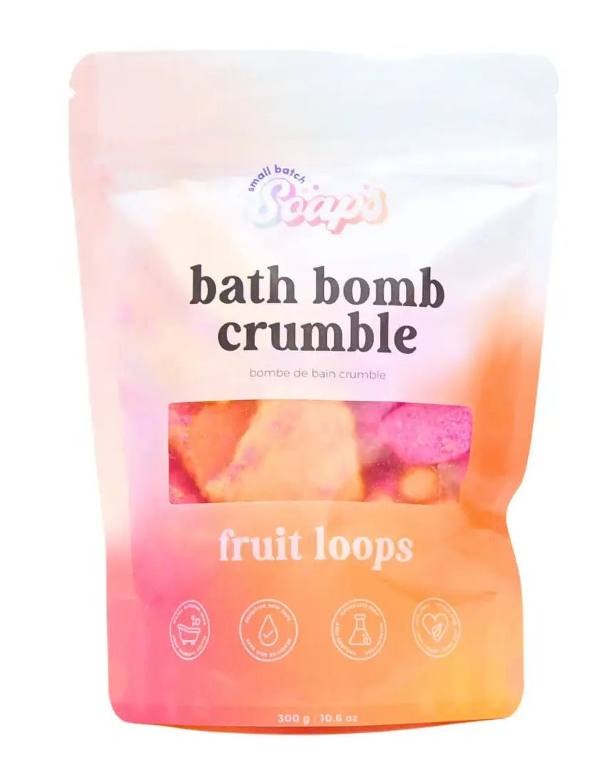 Fruit Loops Bath Bomb Crumble | Regular Small Batch Soaps