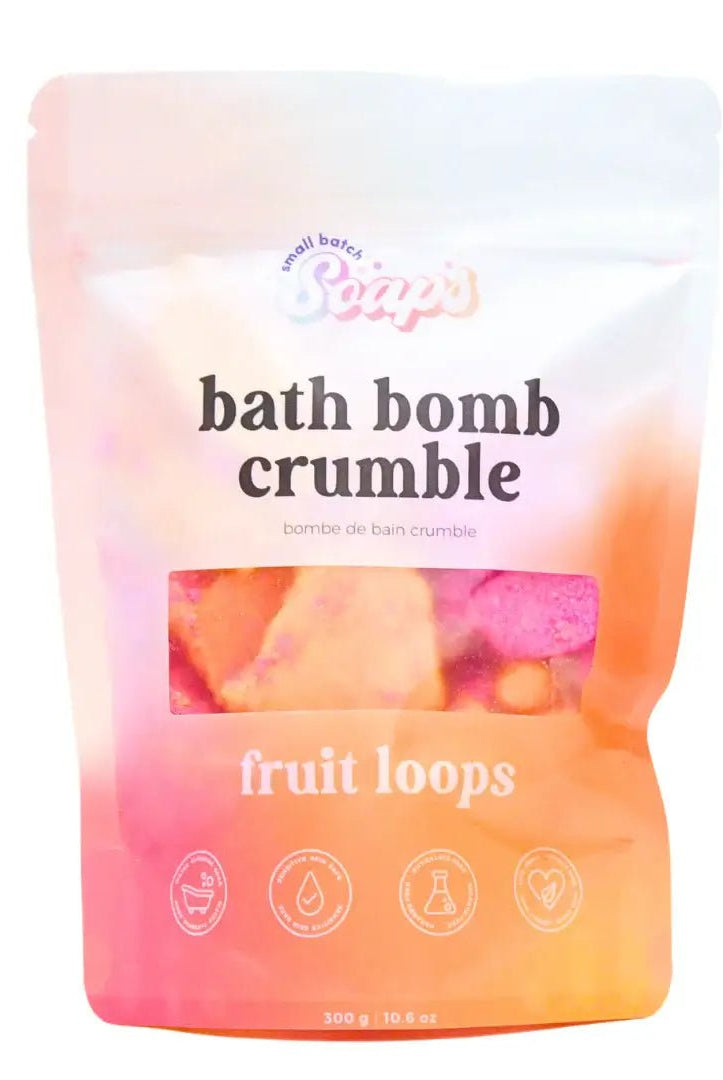 Fruit Loops Bath Bomb Crumble | Regular Small Batch Soaps
