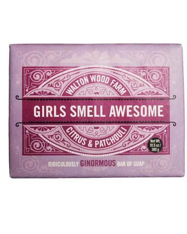 Girls Smell AWESOME Giant Soap Bar