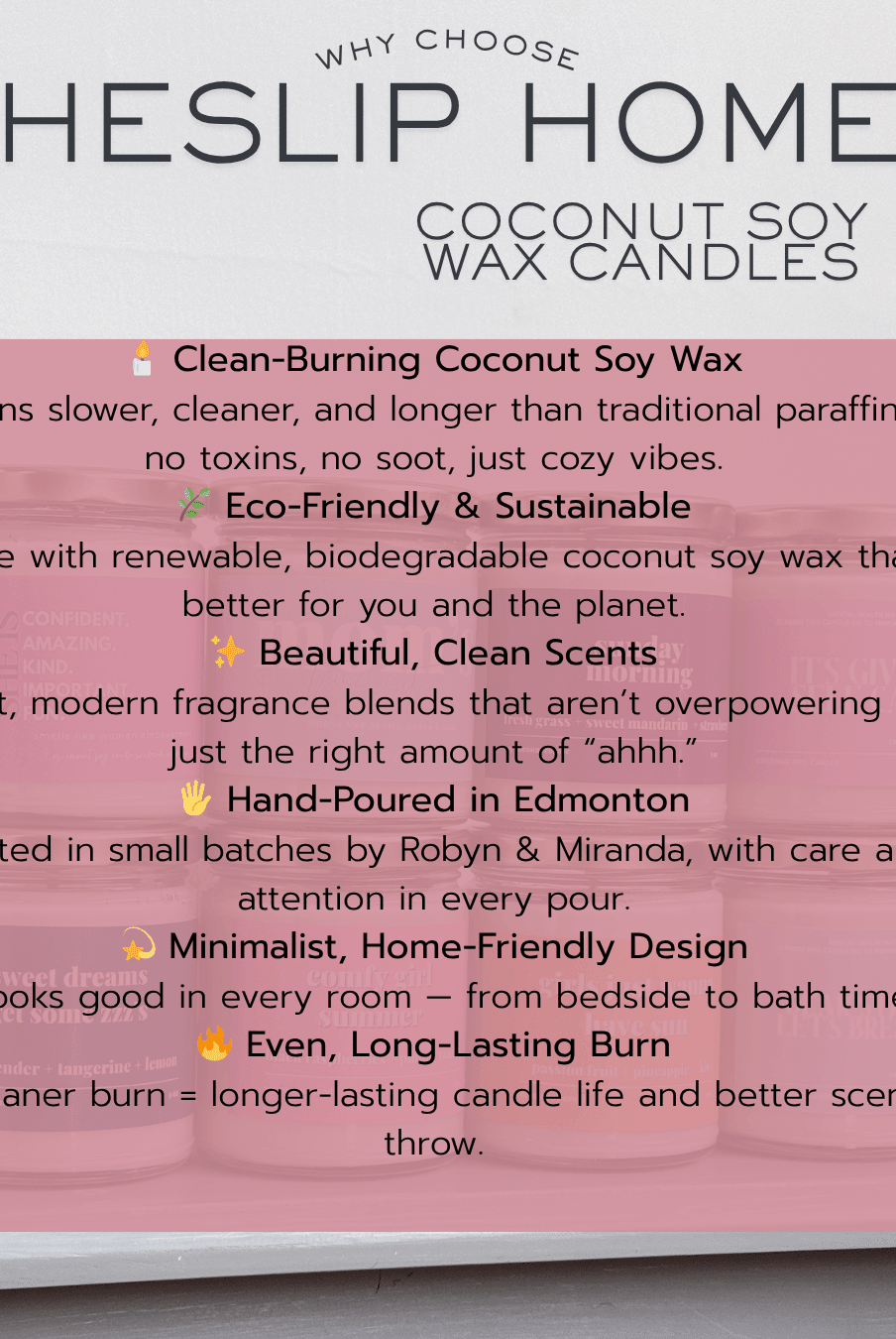 heslip home coconut soy wax candles