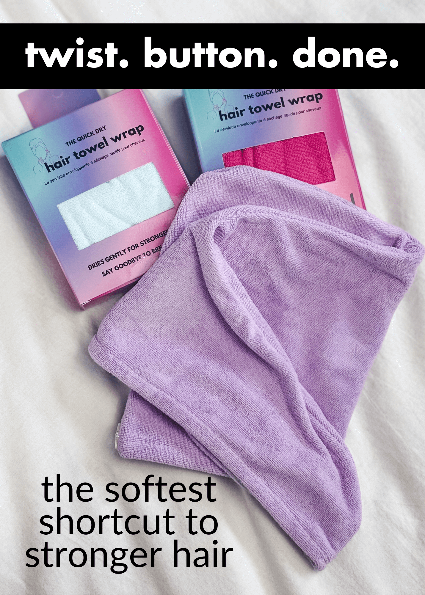 all-groups Remove It Quick Dry Microfiber Hair Towel Wrap – Anti-Frizz