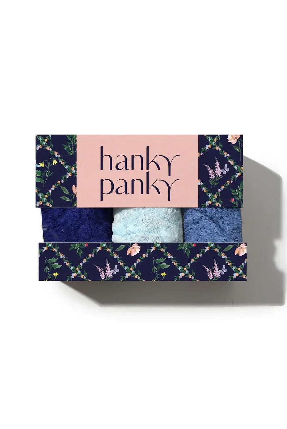 Hanky Panky 3 - Pack Signature Lace Low Rise Thong Gift Box – One Size Fits Most - HANKY PANKY - Cloud Nine Pajamas