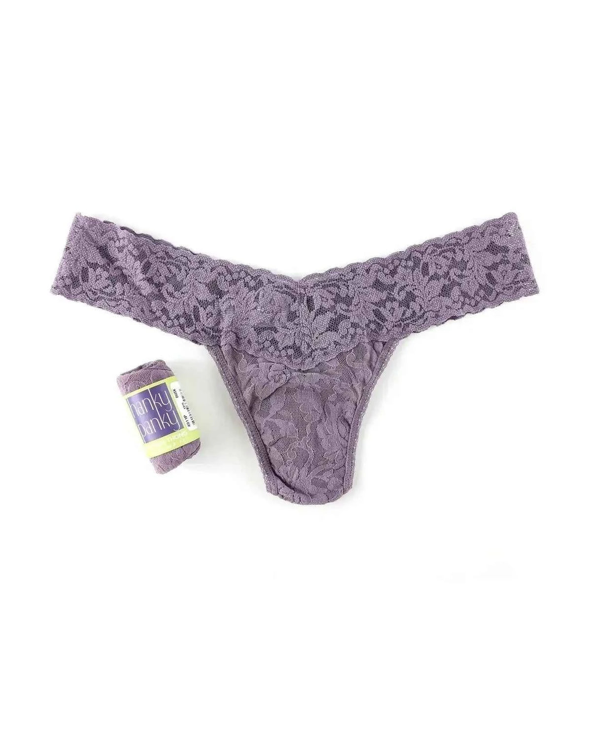 Hanky Panky Women's Signature Stretch Lace Low Rise Thong One Size Fits Most