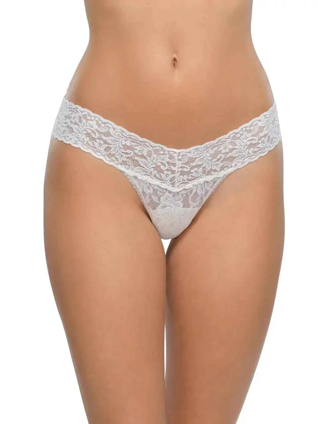 Hanky Panky Women's Signature Stretch Lace Low Rise Thong One Size Fits Most