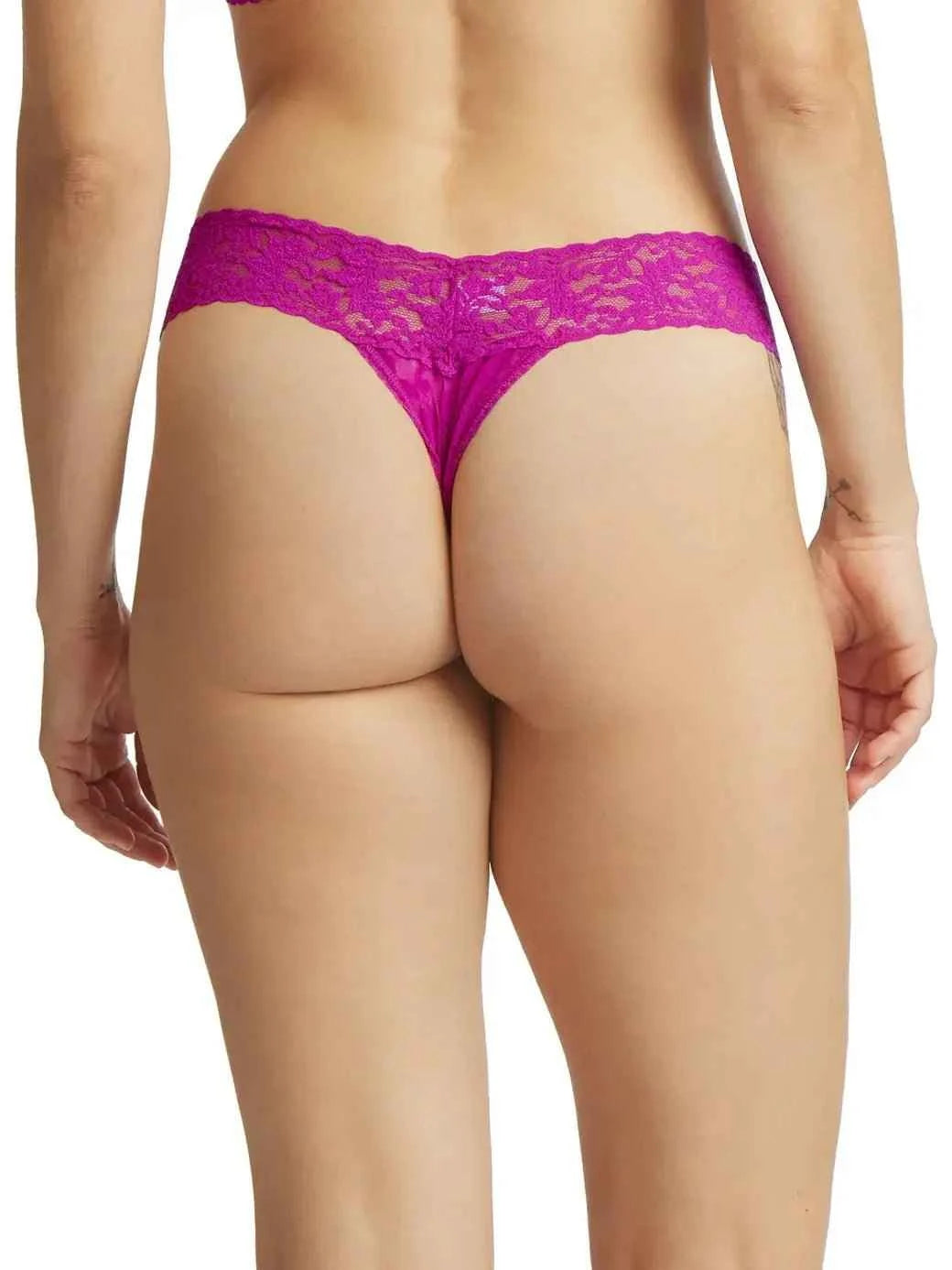 Hanky Panky Women's Signature Stretch Lace Low Rise Thong One Size Fits Most
