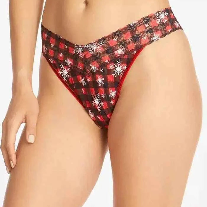 Hanky Panky Women's Signature Stretch Lace Low Rise Thong One Size Fits Most